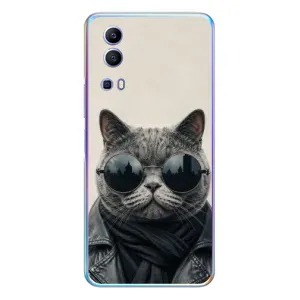 Чохол на тематику: Коти для Vivo Y72 (Модний кіт)
