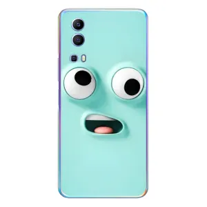 Силиконовые Чехлы (смешные стикеры) для Vivo Y72 (Забавное мятное лицо)