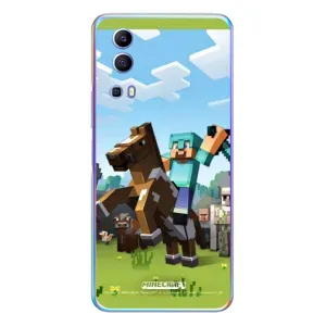 Чехлы для Vivo Y72 (Персонажи Майн Крафт) (На коне)