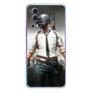 Силиконовый чехол с картинкой "Герой Pubg" на Vivo Y72 (Пабг)