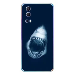 Силіконовий бампер з картинкою звірів для Vivo Y72 (Пащу Акули)