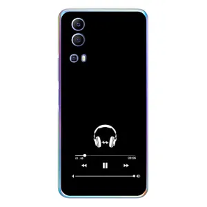 Чехол с картинками на черном фоне для Vivo Y72 (Плеер)