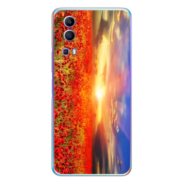 Чехол с рисунком «Поле тюльпанов» для Vivo Y72