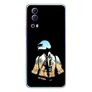 Силиконовый чехол с картинкой "Герой Pubg" на Vivo Y72 (Пубг мен)