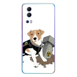 Чехол с принтом Собаки Патрон для Vivo Y72 (Пёс Патрон с ракетой)