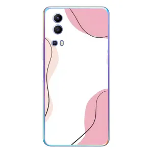 Чохол квітковий дизайн для Vivo Y72 (Рожевий фон)
