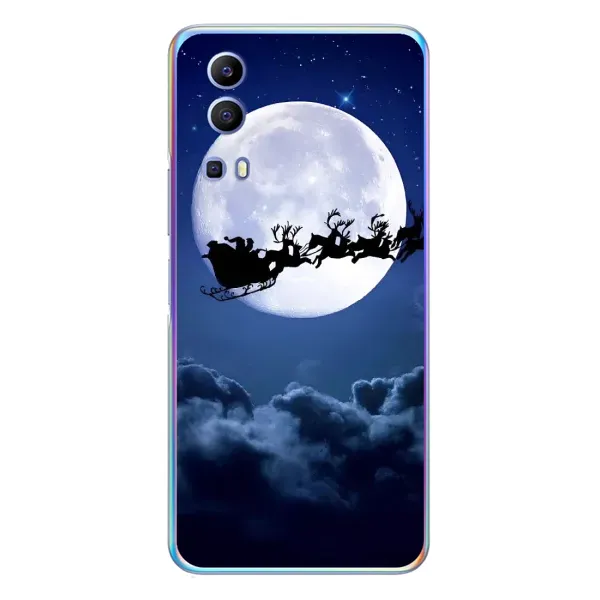 Чехол с рисунком «Санта - луна» для Vivo Y72 Чехол с рисунком «Санта - луна» для Vivo Y72