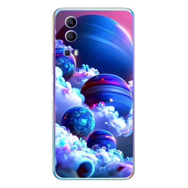 Чехол с рисунком «Синие планеты» для Vivo Y72 Чехол с рисунком «Синие планеты» для Vivo Y72