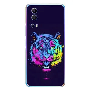 Силіконовий бампер з картинкою звірів для Vivo Y72 (Тигр-Арт)