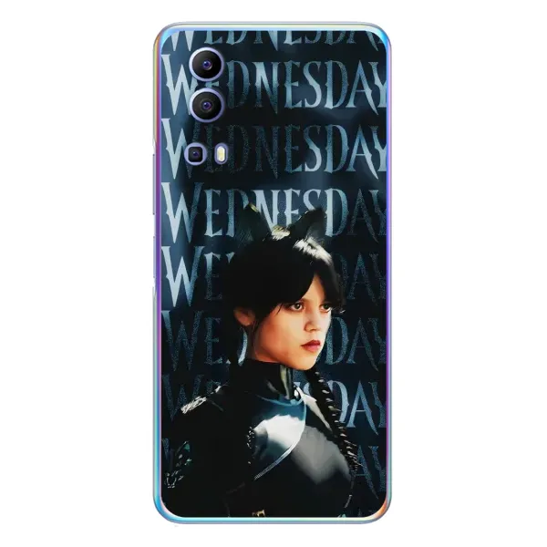 Чехол с рисунком «Уэнздей с ушками» для Vivo Y72 Чехол с рисунком «Уэнздей с ушками» для Vivo Y72