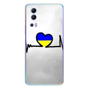 Силиконовый Чехол на Vivo Y72 (Я-Украина) (Украинская кардиограмма)