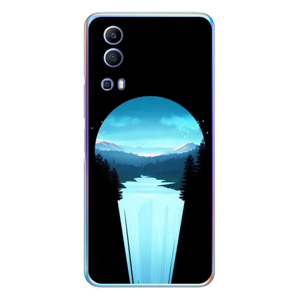 Чехол с рисунком «Синий Водопад» для Vivo Y72 Чехол с рисунком «Синий Водопад» для Vivo Y72