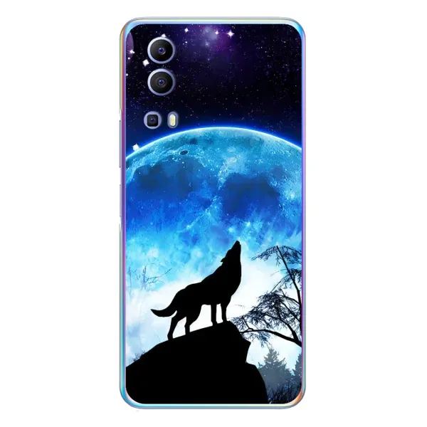 Чехол с рисунком «Воет на луну» для Vivo Y72 Чехол с рисунком «Воет на луну» для Vivo Y72