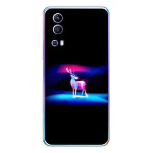 Силіконовий бампер з картинкою звірів для Vivo Y72 (Яскравий олень)