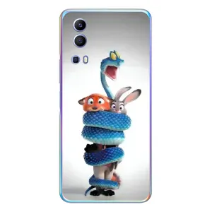 Силиконовый чехол с принтом Зоотрополіс для Vivo Y72 (Змея Зоо)