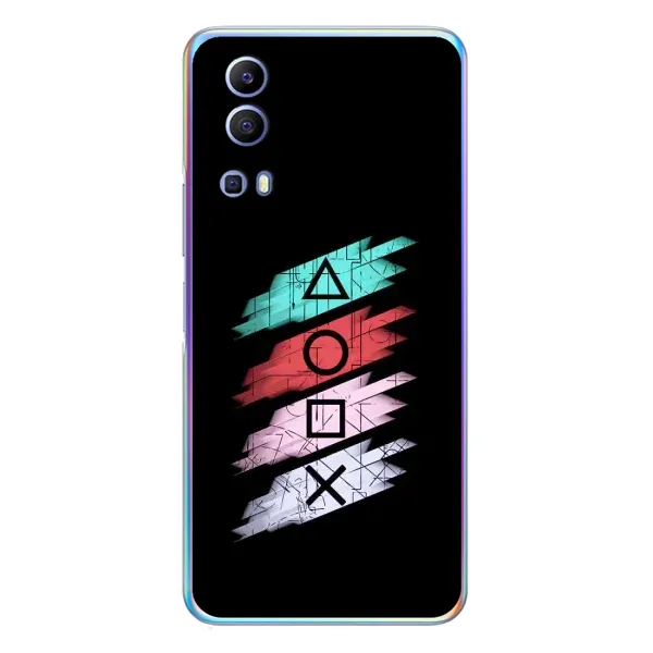 Чехол с рисунком «Значки Sony» для Vivo Y72 Чехол с рисунком «Значки Sony» для Vivo Y72