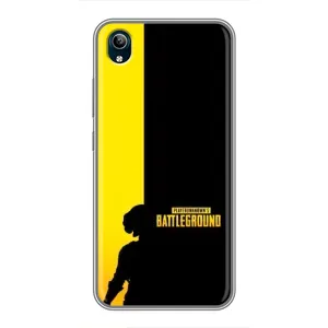 Чехол (TPU) с картинкой "Лого Пабг" на Виво У91С (Battlegrounds)