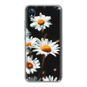 Чехол с ромашками на ViVO Y91C (Белые ромашки)