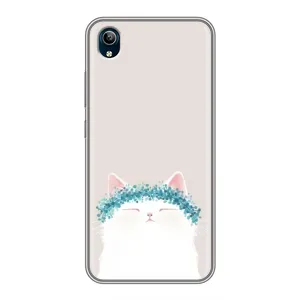 Чехол на тематику: Коты для Vivo Y91C (Белый котик)