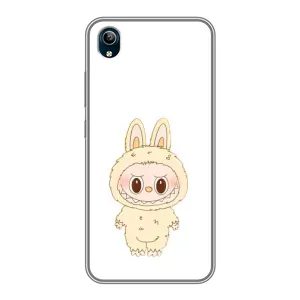 Чехол с принтом Лабубу для ViVO Y91C (Бежевый Лабубу)