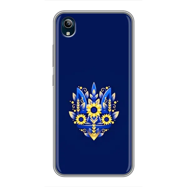 Чехол с рисунком «Цветущий Герб» для Vivo Y91C
