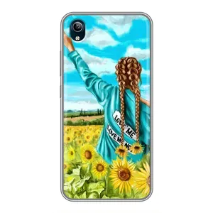 Чохол Стильні дівчата на ViVO Y91C (Дівчина на полі)