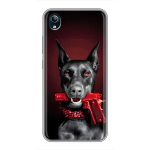 Чехол ДОБЕРМАН для ViVO Y91C (Доберман злой)