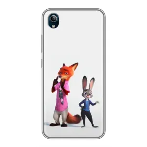 Силиконовый чехол с принтом Зоотрополіс для ViVO Y91C (Джуди и Ник)