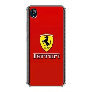 Силіконовий бампер з картинкою машини на ViVO Y91C (Ferrari Logo)
