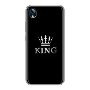 Чохол (Корона на чорному фоні) для Віво У91С (KING)