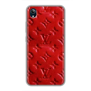 Текстурний Чохол Louis Vuitton для Віво У91С (Червоний ЛВ)