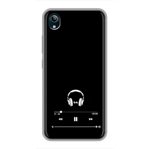 Чехол с картинками на черном фоне для ViVO Y91C (Плеер)