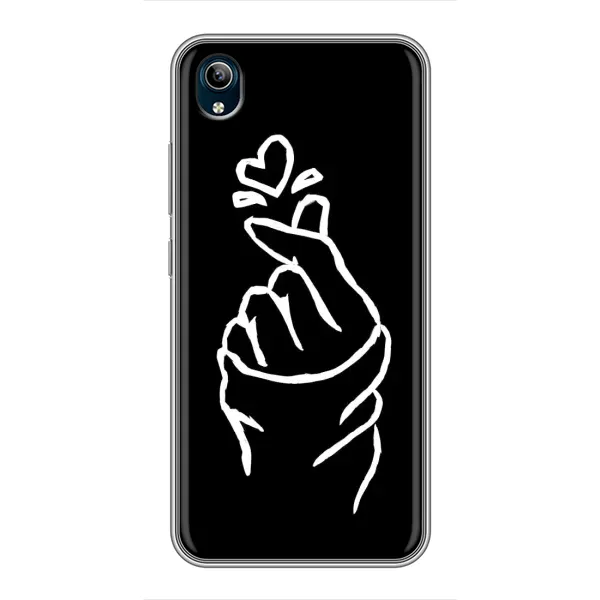 Чехол с рисунком «Сердце на черном» для Vivo Y91C Чехол с рисунком «Сердце на черном» для Vivo Y91C
