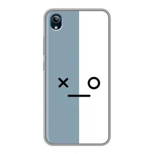 Силиконовые Чехлы (смешные стикеры) для ViVO Y91C (Серо-белый)