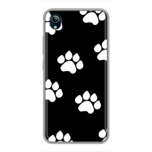 Бампер для ViVO Y91C с картинкой "Песики" (Следы собак)