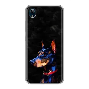 Бампер для ViVO Y91C с картинкой "Песики" (Собака Мопс)