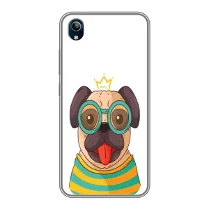 Бампер для ViVO Y91C с картинкой "Песики" (Собака Король)