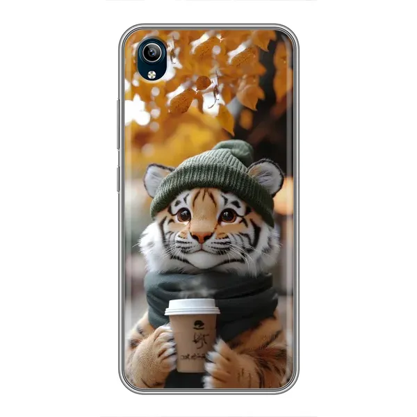 Чехол с рисунком «Тигр с кофе» для Vivo Y91C Чехол с рисунком «Тигр с кофе» для Vivo Y91C