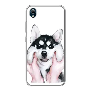 Бампер для ViVO Y91C с картинкой "Песики" (Собака Хаски)