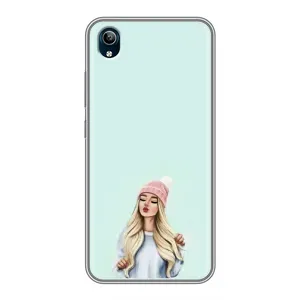 Силіконовый Чохол на ViVO Y91C з картинкой Модных девушек (В шапці)