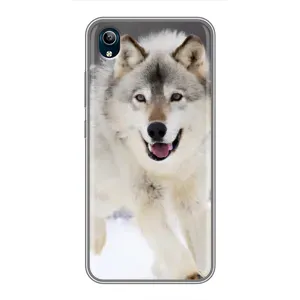Чехол с Волком на ViVO Y91C (Волк на снегу)