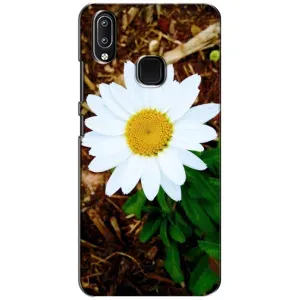 Чехол с ромашками на ViVO Y93 Lite (Белая ромашка)