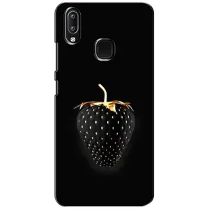 Чехол с изображением вкусной еды для ViVO Y93 Lite (Чёрная клубника)