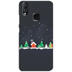 Силіконовий бампер на різдво для ViVO Y93 Lite (Місто зимове)