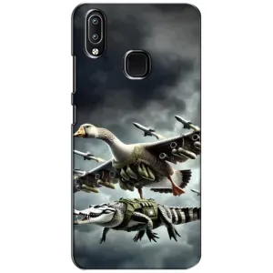 Чехол с мемами тралалело тралала для ViVO Y93 Lite (Гусини и крокодило)