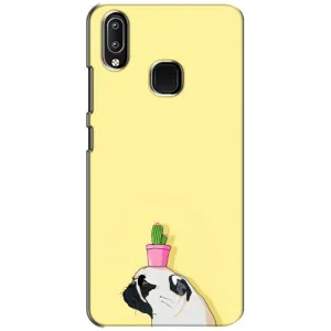 Бампер для ViVO Y93 Lite с картинкой "Песики" (Кактус на голове)