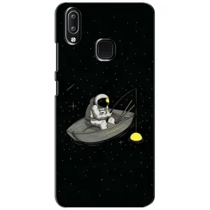 Силіконовый Чохол з принтом "Космонавти" на ViVO Y93 Lite (Космонавт на рибалці)
