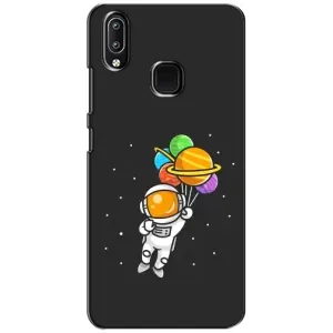 Силіконовый Чохол з принтом "Космонавти" на ViVO Y93 Lite (Космонавт з кульками)