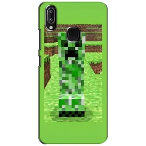 Чехлы для ViVO Y93 Lite (Персонажи Майн Крафт) (Крипер 2)