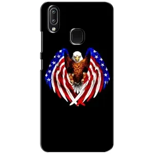 Чехол Флаг USA для ViVO Y93 Lite (Крылья США)